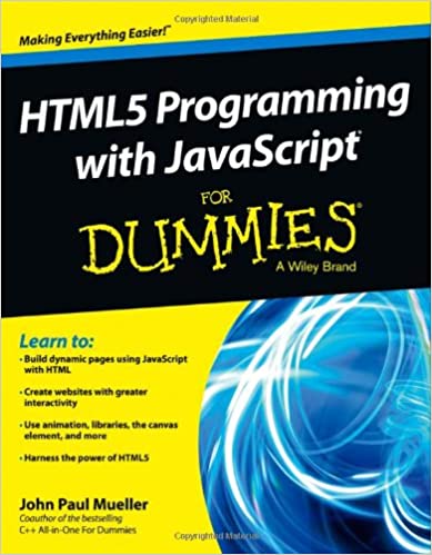 HTML5 Programming with JavaScript For Dummies