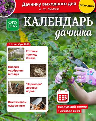 Огород Ру. Календарь дачника №18, сентябрь 2020