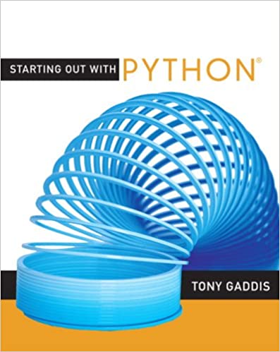 Starting Out with Python by Tony Gaddis