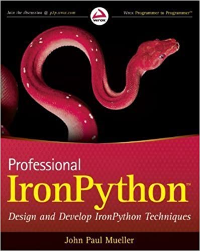 Professional IronPython by Mueller, John Paul