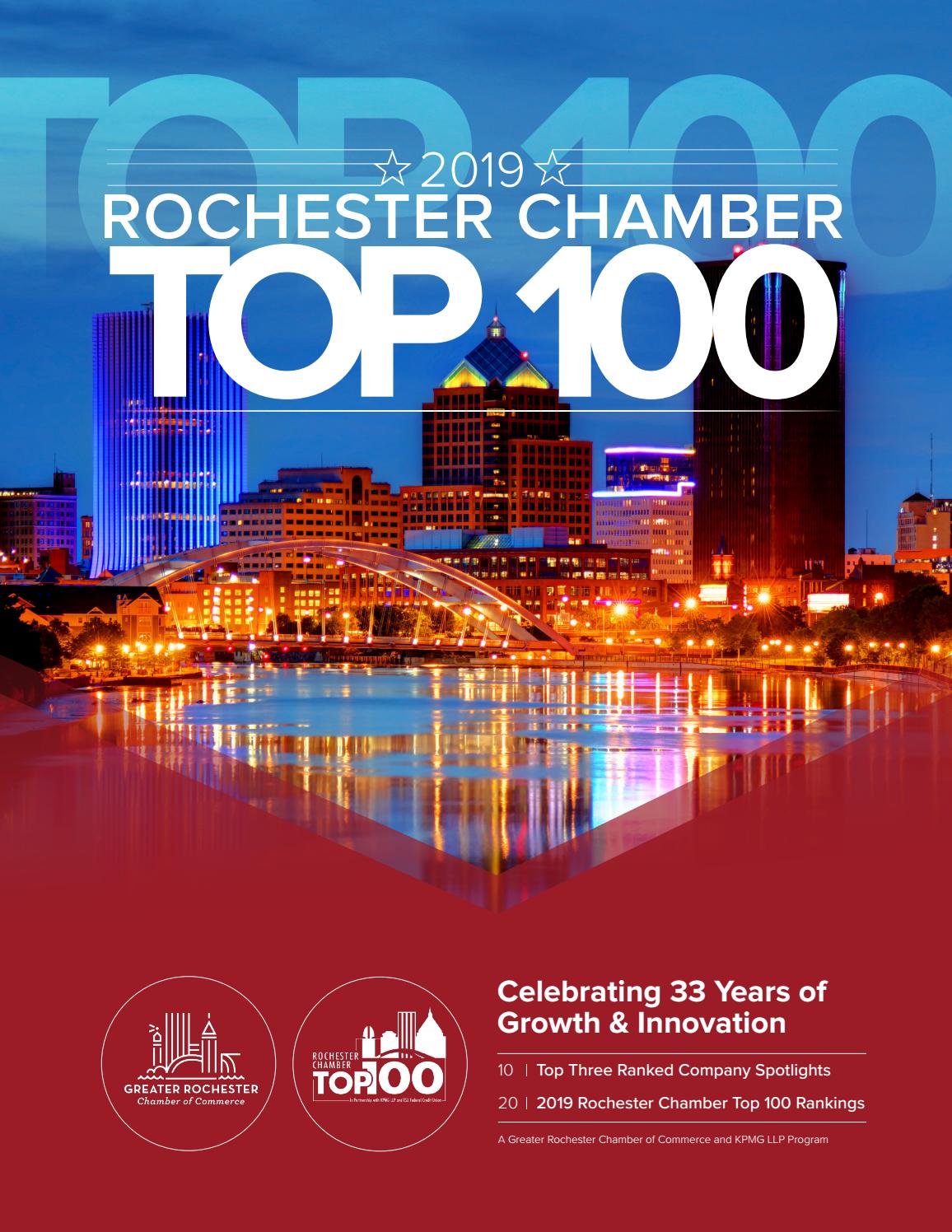 2019 Rochester Chamber Top 100 Magazine