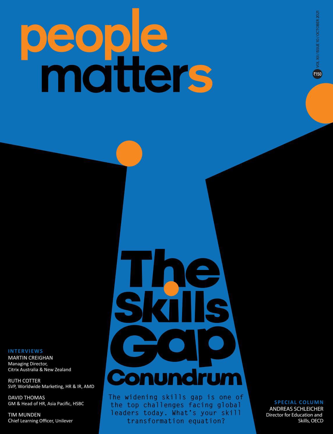 People Matters Magazine October 2021: The skills gap conundrum