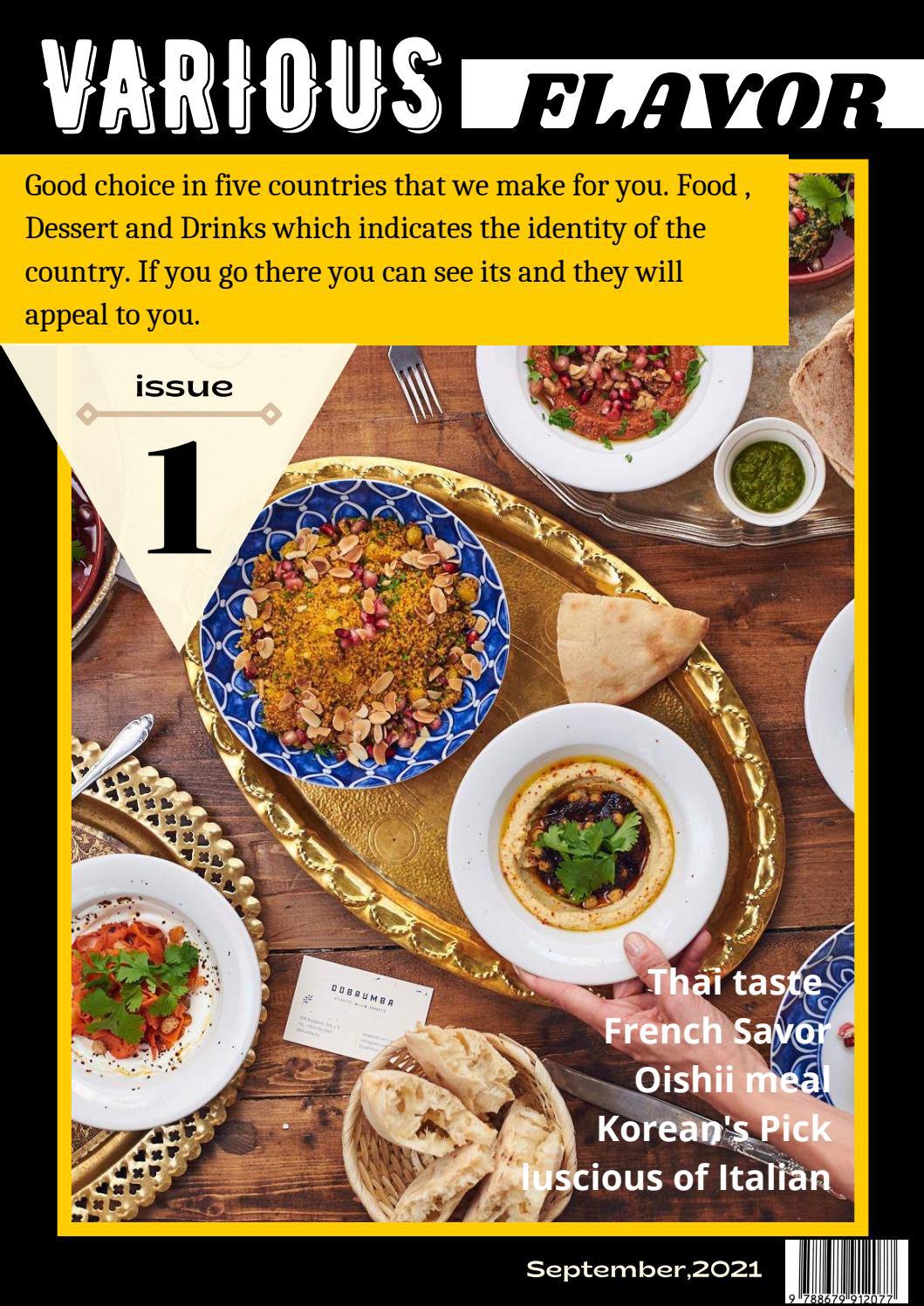 Various Flavour Magazine Issue 1, September 2021