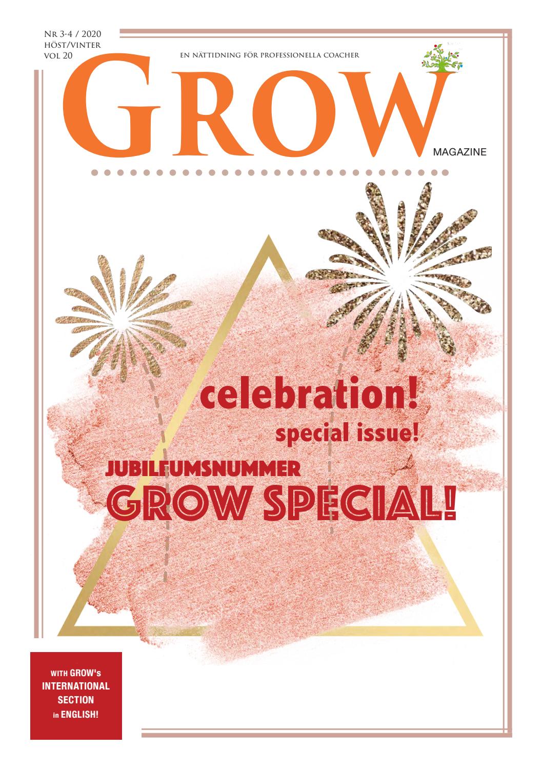 GROW magazine 3-4/2020 vol 20 — GROW Special! – det BÄSTA & MEST LÄSTA!