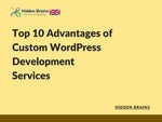 Top 10 Advantages of Custom WordPress Development Services