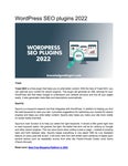 WordPress SEO plugins 2022