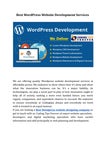 Best WordPress Website Development Services