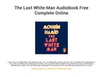 The Last White Man Audiobook Free Complete Online