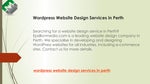 Wordpress Website Design Services in Perth | Epsillonmedia.com