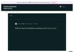 Which is the best WordPress hosting in the USA in 2022?