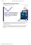 5 Best WordPress Hosting In India in depth reviews- Hostguid