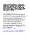 Advance WordPress Mastery Kit PLR Review by Vikram Firelaunchers OTO Upsell Download