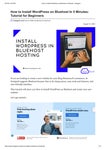 How to Install WordPress on Bluehost in 5 Minutes - Hostguid