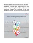 Wordpress Website Development Company | IIS INDIA